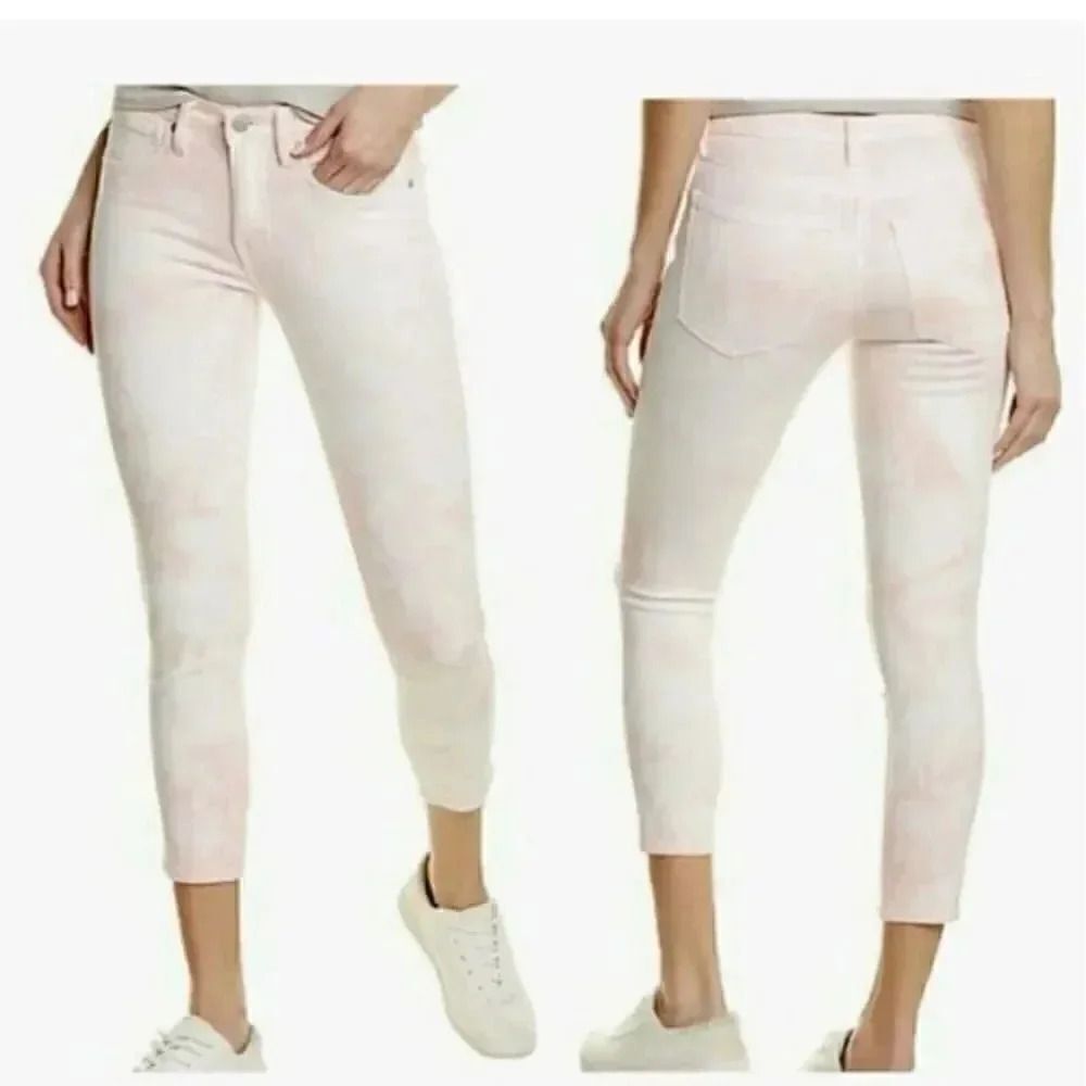 Lucky Brand AVA Crop Ankle Tie Dye Jeans Size 00/ 24